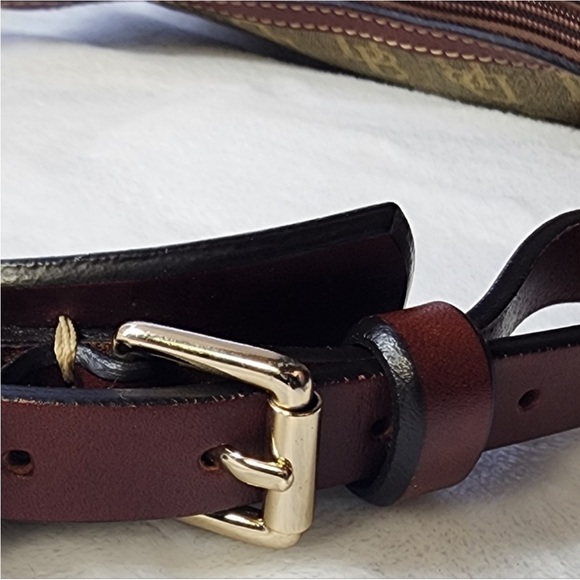 Dooney & Bourke Signature Anniversary Canvas & Leather Hobo Bag Like New - Picture 10 of 15